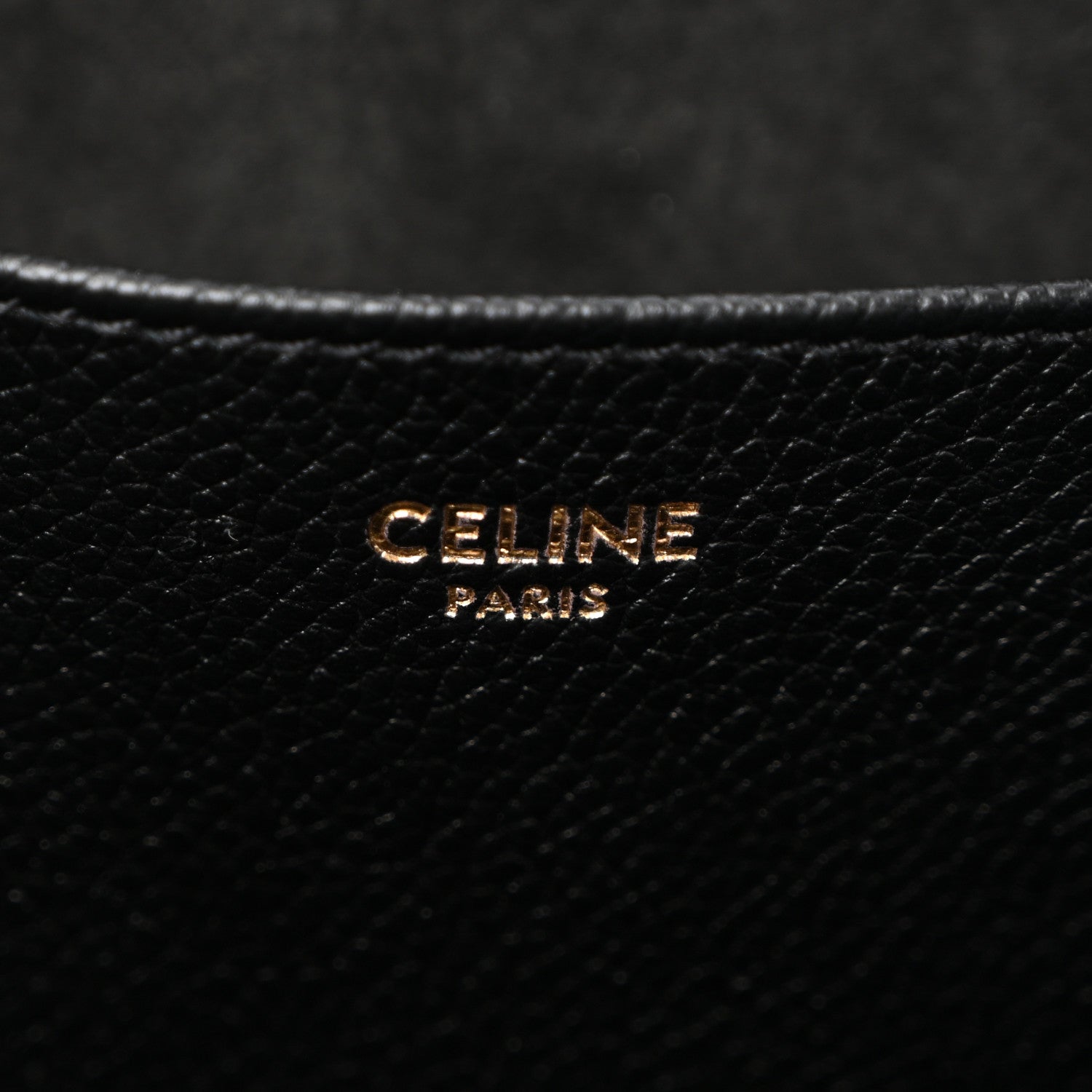 Celine Grained Calfskin Triomphe Medium Cabas Anais Black 6 of 15