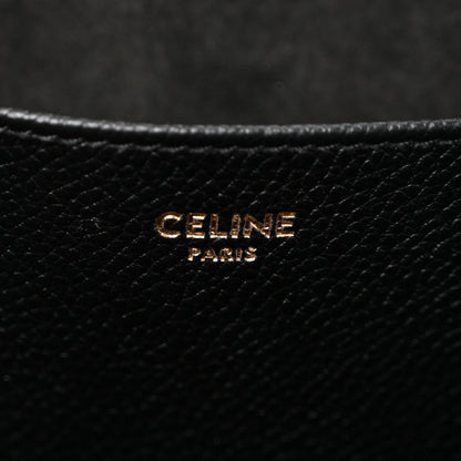 Celine Grained Calfskin Triomphe Medium Cabas Anais Black 6 of 15
