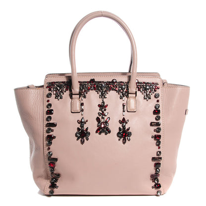 Valentino Garavani Nappa Crystal B Diamond Tote Light Pink 1 of 9