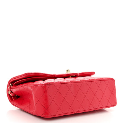 Chanel Caviar Quilted Small Double Flap Red 4 of 10
