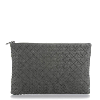 Bottega Veneta Nappa Intrecciato Document Case Light Grey 1 of 7