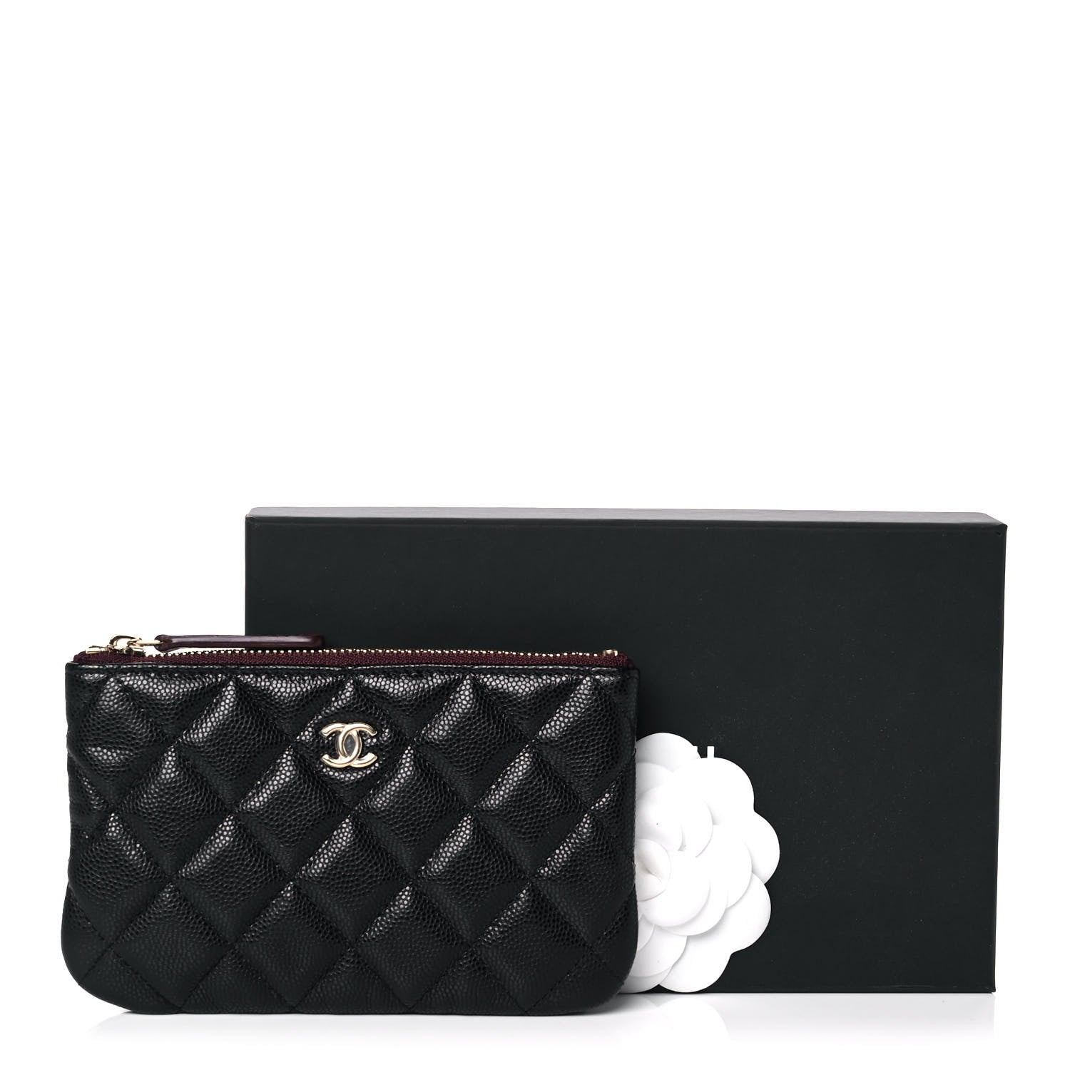 Chanel Caviar Quilted Small Cosmetic Case Black 11 of 11
