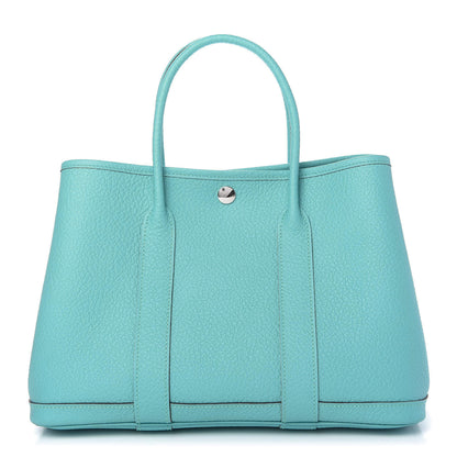 Hermes Vache Country Garden Party 30 TPM Bleu Atoll 1 of 10