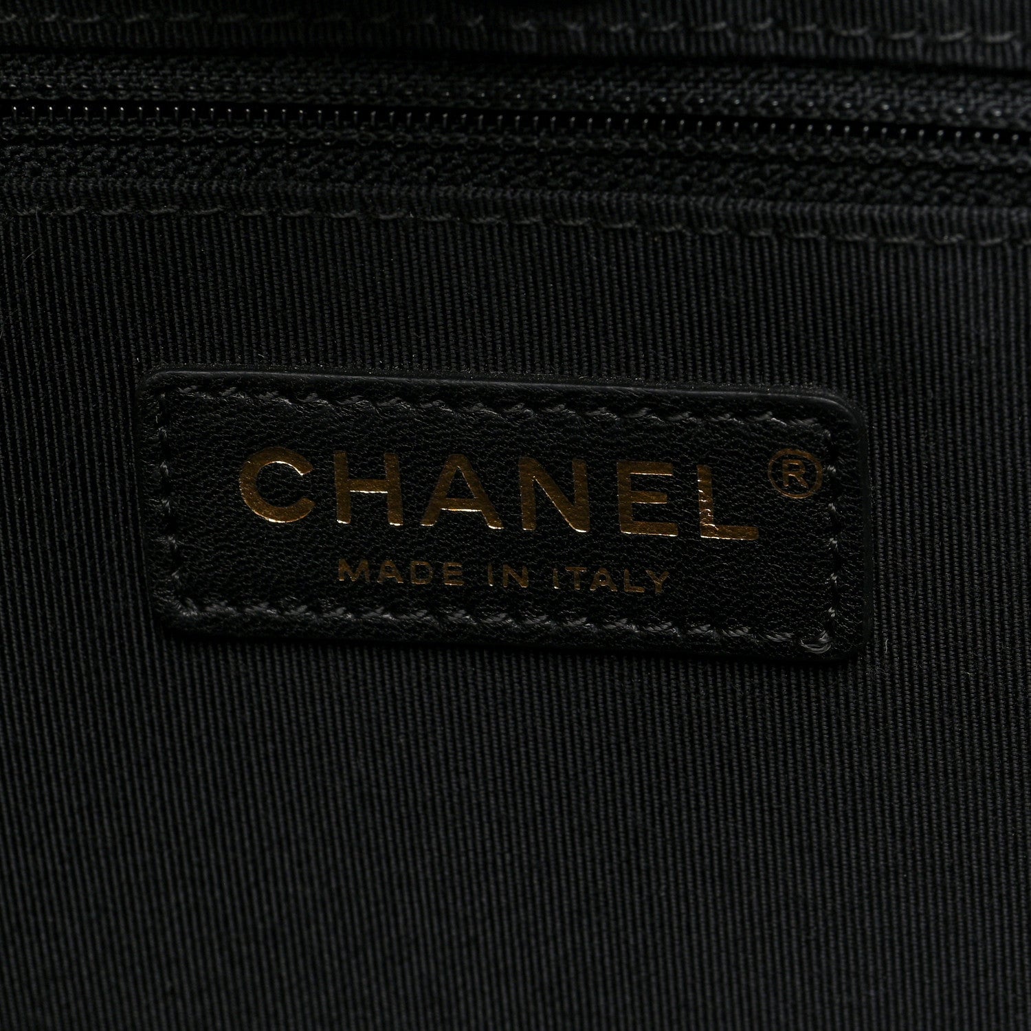 Chanel Calfskin Stitched Large Straight Lines Shopping Tote Black 7 of 11