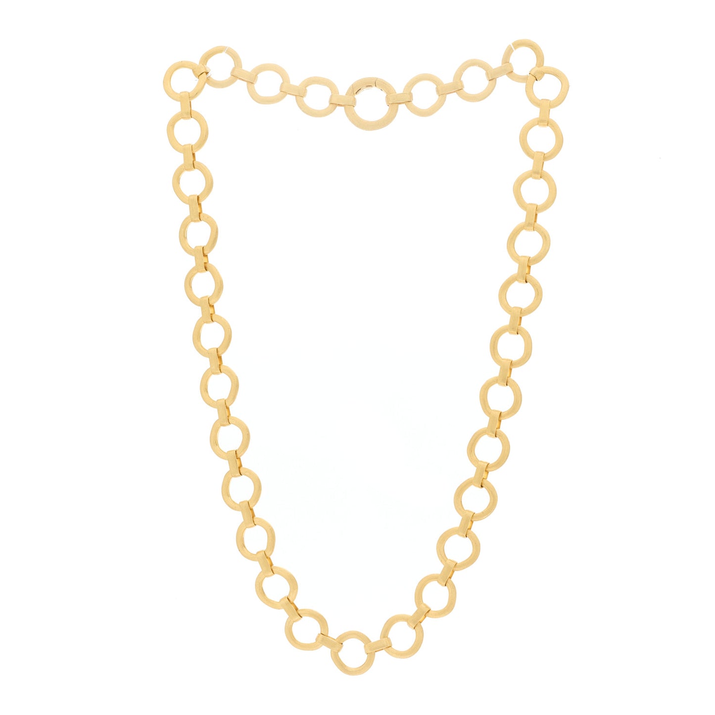 18K Yellow Gold Jaipur Flat Link Necklace