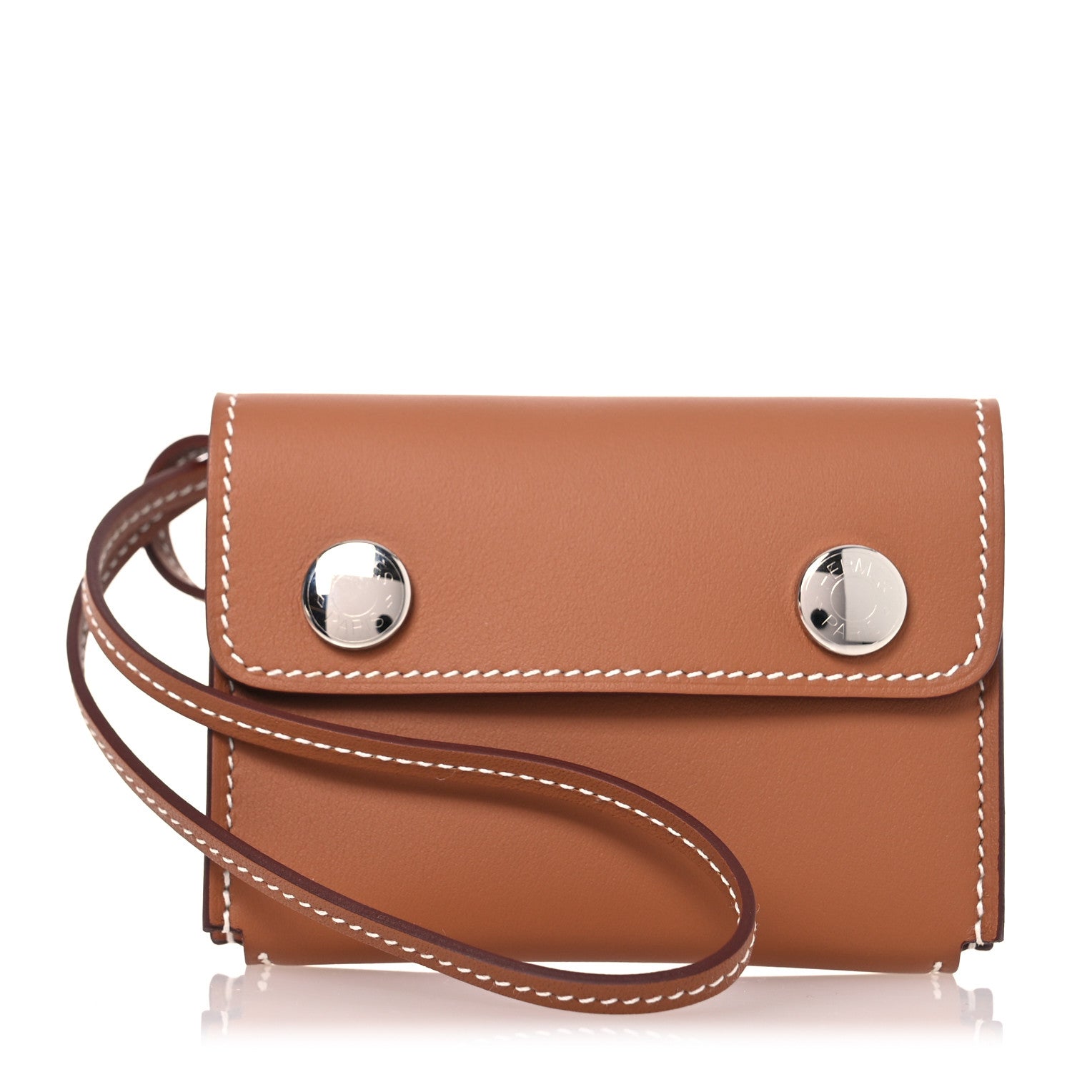 Hermes Swift Hermesnap Card Holder Gold 1 of 9