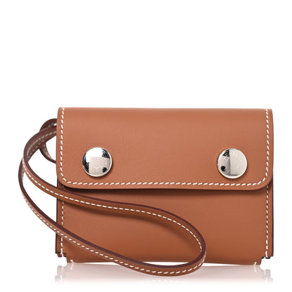 Hermes Swift Hermesnap Card Holder Gold 1 of 9