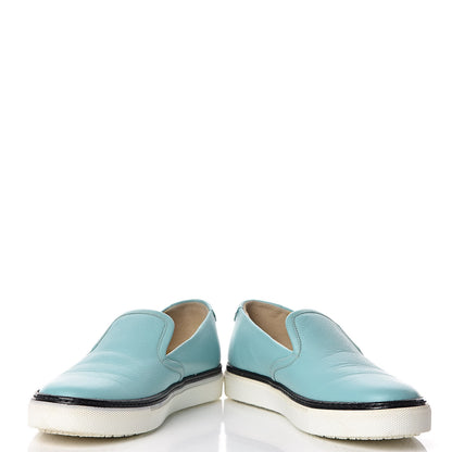 Hermes Epsom Mens Kick Sneakers 37 Bleu Atoll 6 of 10