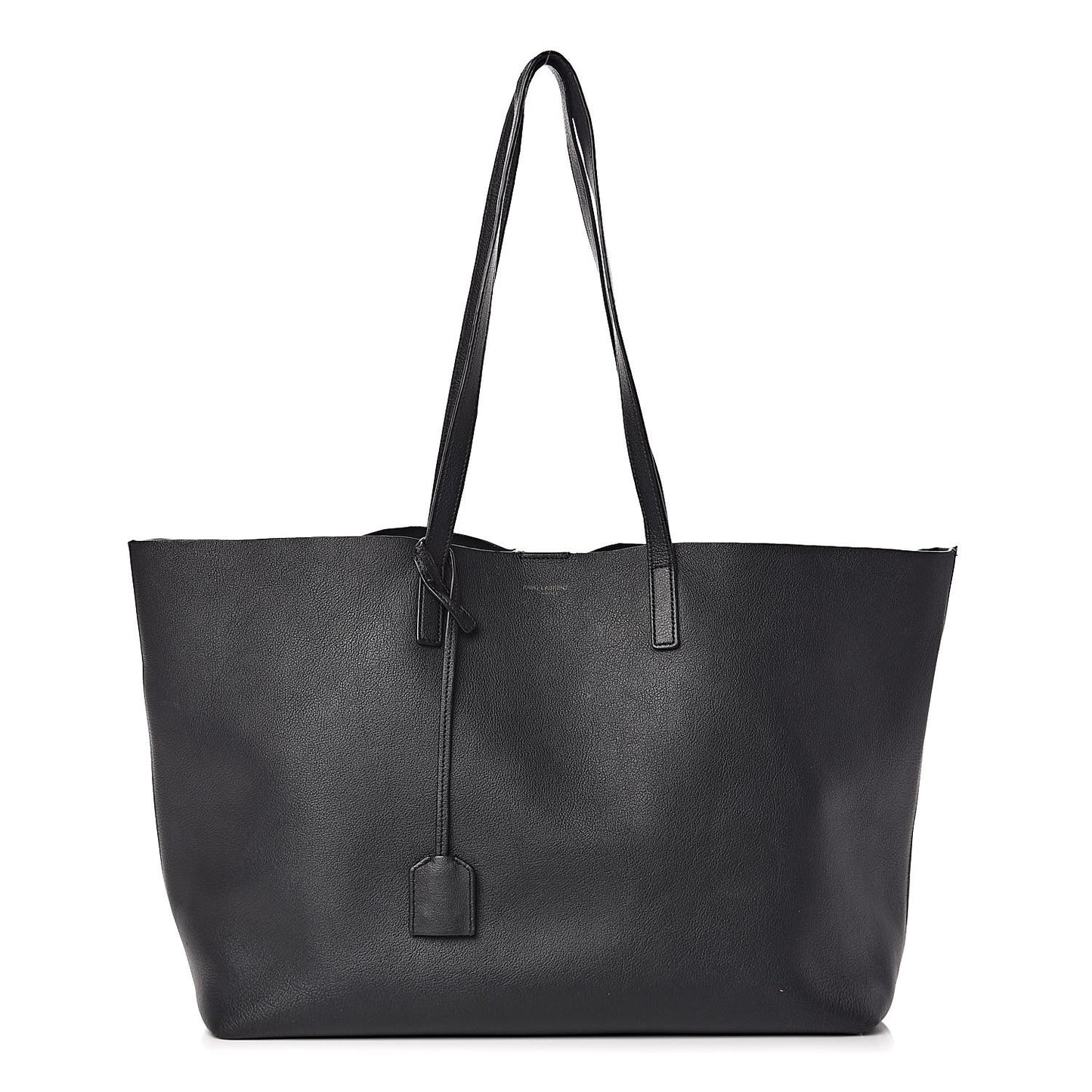 Calfskin Large Shopping Tote Black