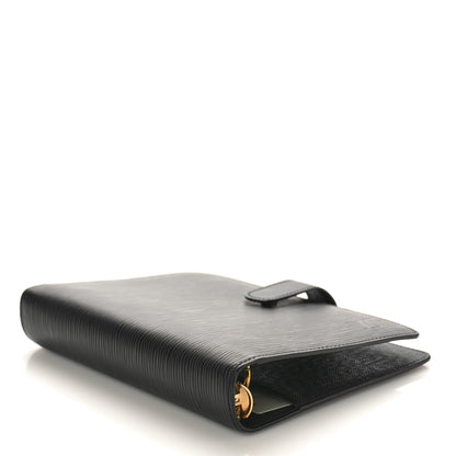 Louis Vuitton Epi Medium Ring Agenda Cover Black 4 of 8