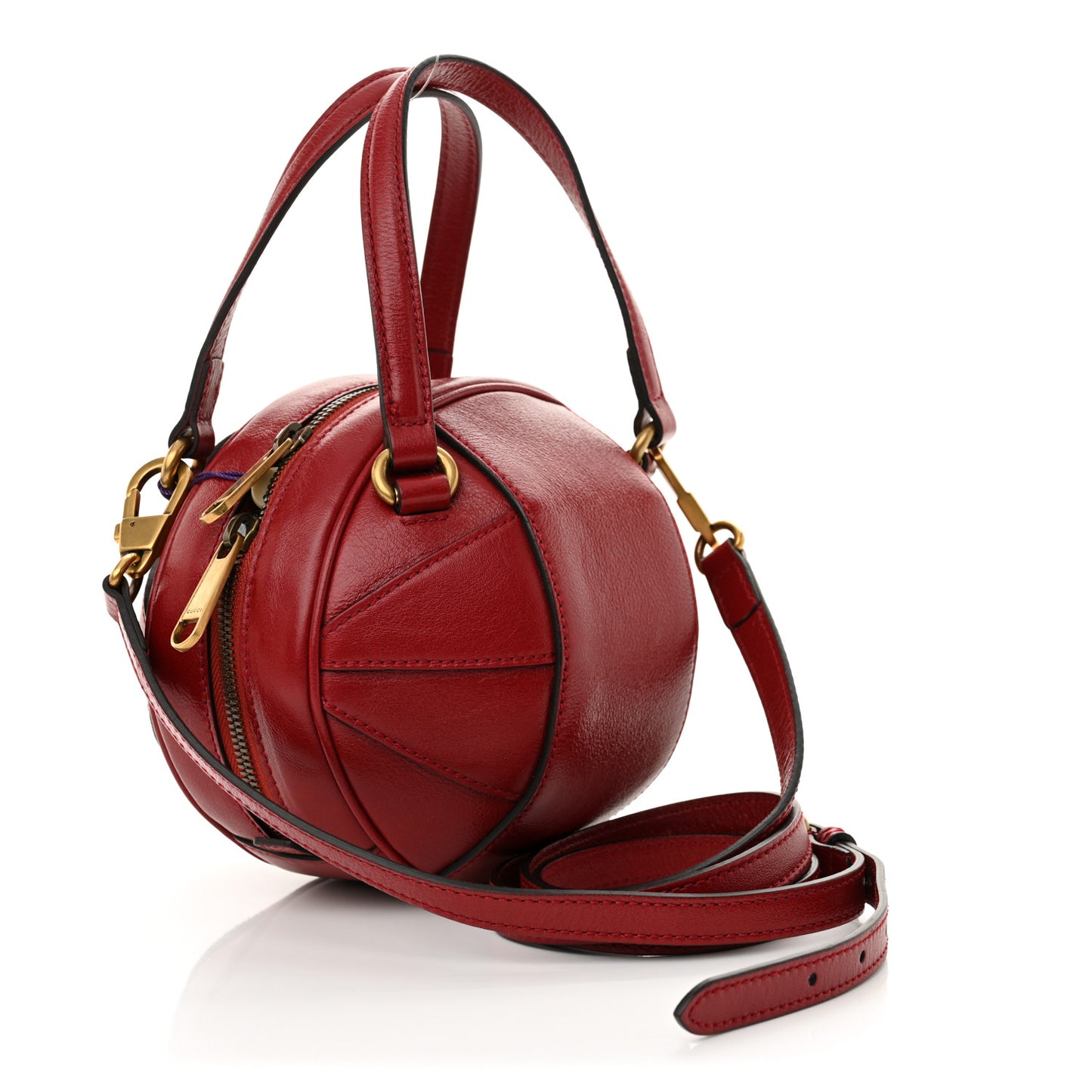 Piuma Lux Energy Mini Tifosa Basketball Shaped Shoulder Bag Romantic Cerise