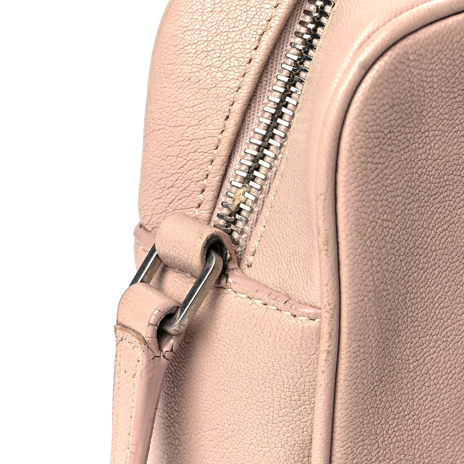 Saint Laurent Lambskin Monogram Small Lou Camera Bag Marble Pink 12 of 13