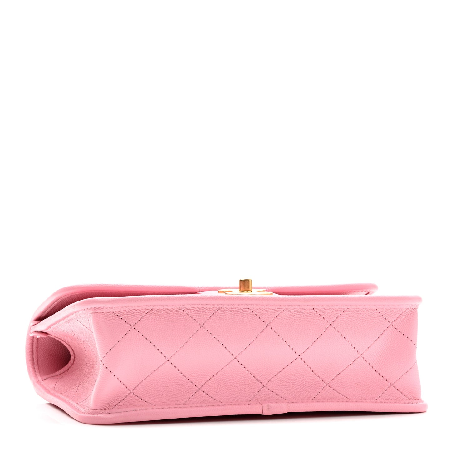 Caviar Quilted School Memory Small Top Handle Flap Pink