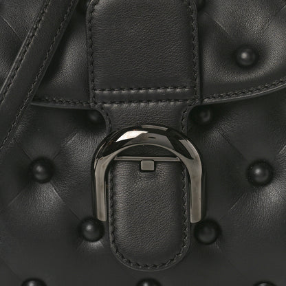 Delvaux Grained Rodeo Calfskin Quilted Mini Brillant Satchel Black 8 of 14
