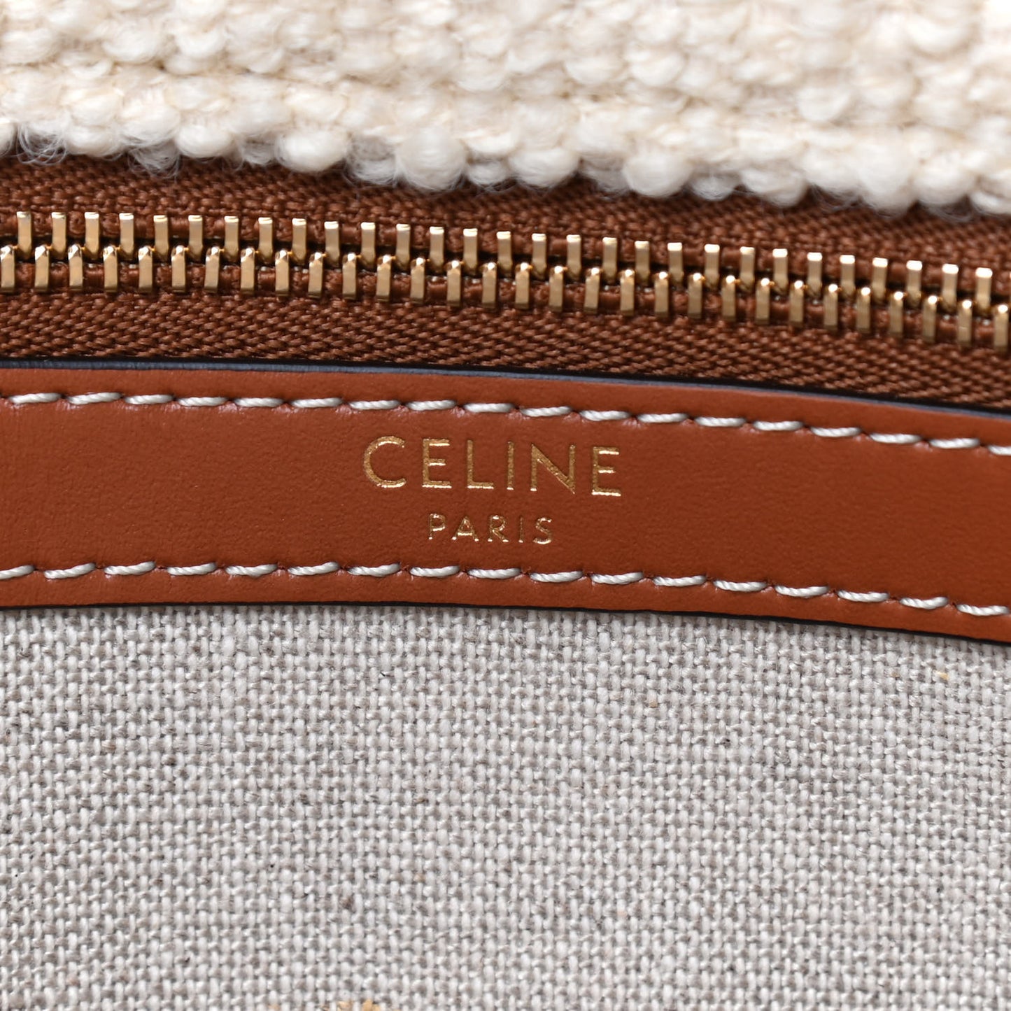 Canvas Calfskin Jacquard Vertical Cabas Blue Tan