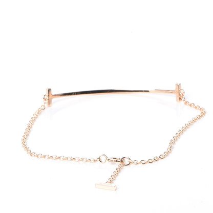 Tiffany 18K Rose Gold T Smile Bracelet 3 of 7