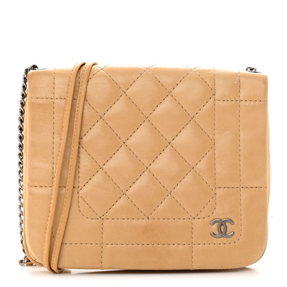 Chanel Lambskin Quilted Messenger Flap Beige 1 of 19
