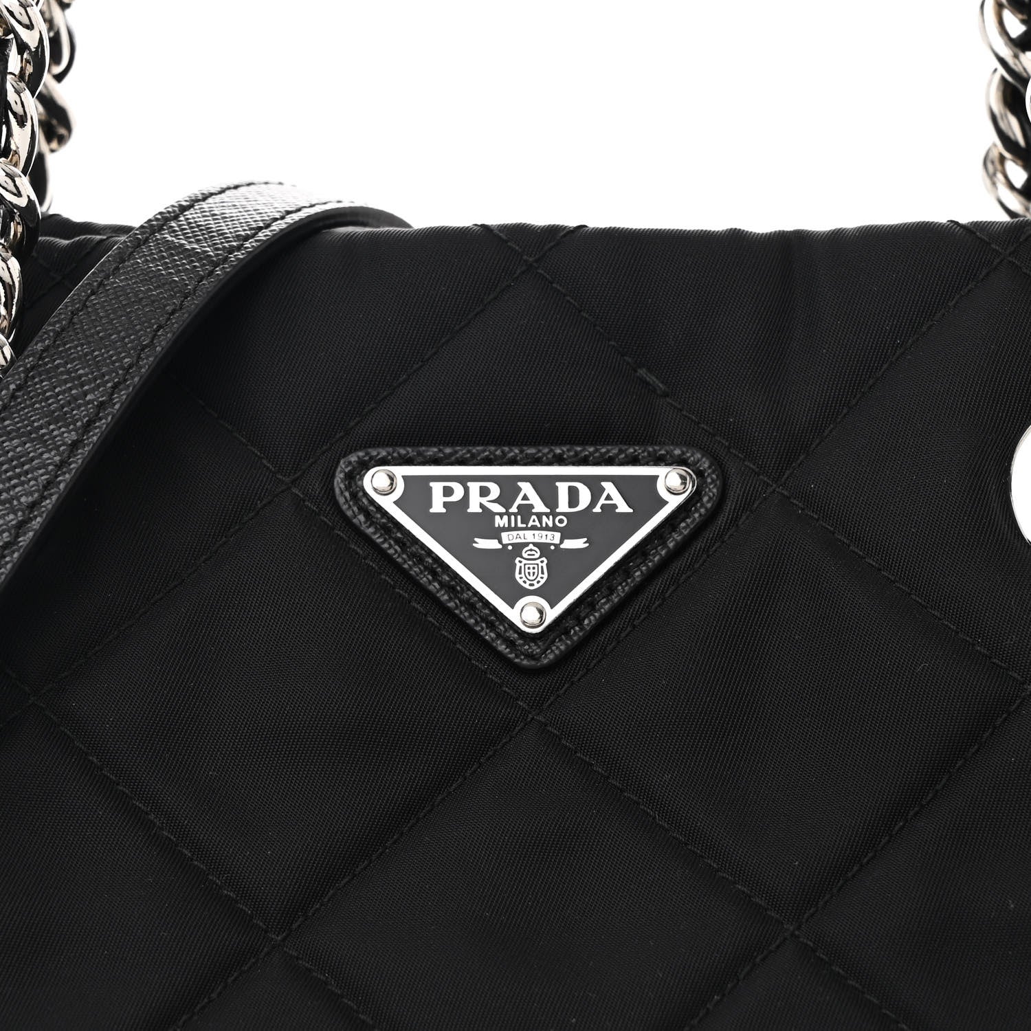 Prada Nylon Tessuto Impuntu Quilted Tote Black 8 of 11