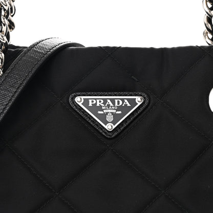 Prada Nylon Tessuto Impuntu Quilted Tote Black 8 of 11