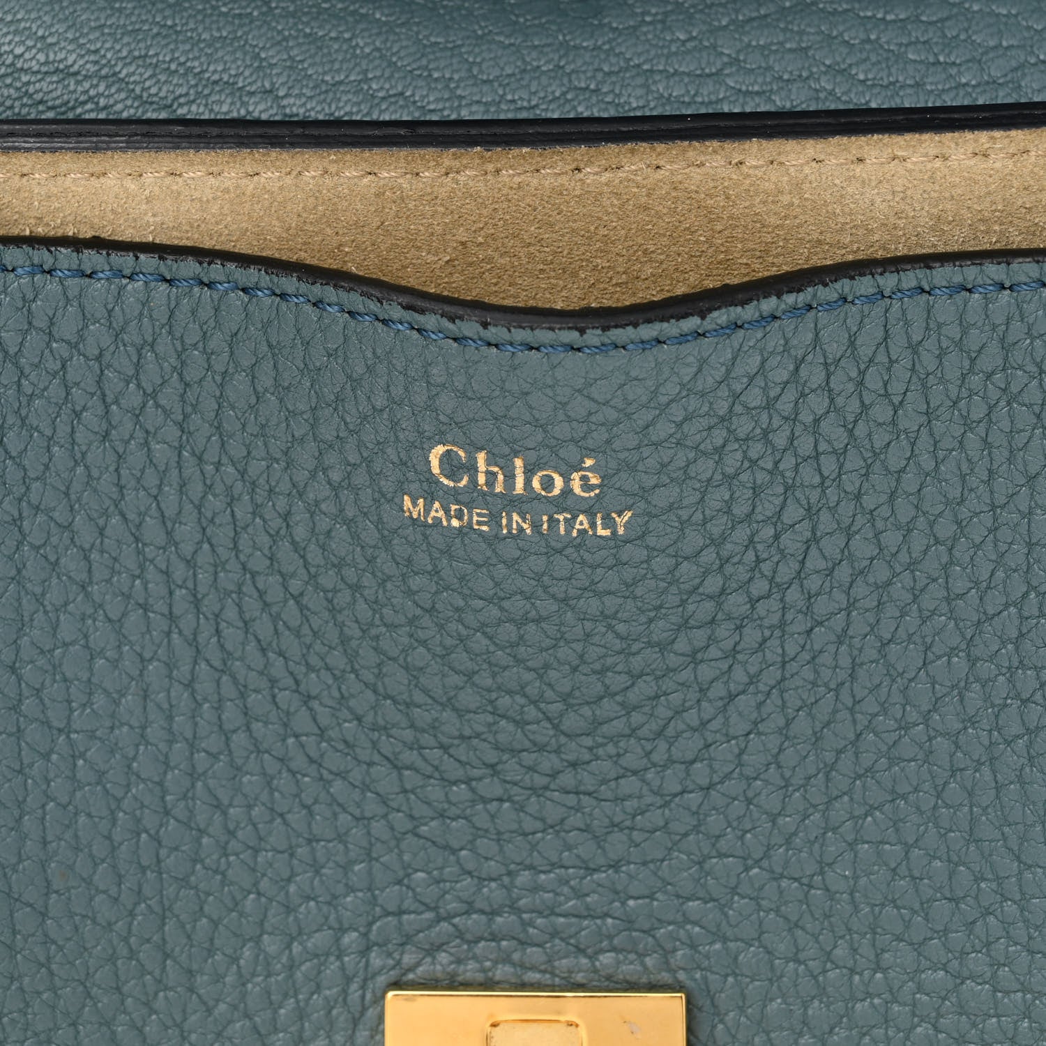 Chloe Grained Lambskin Drew Shoulder Bag Cloudy Blue 6 of 10