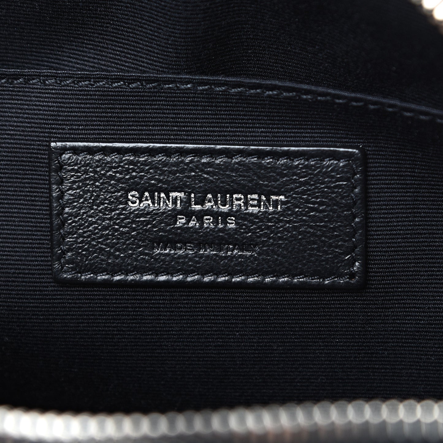 Metallic Calfskin Matelasse Monogram Lou Camera Bag Silver