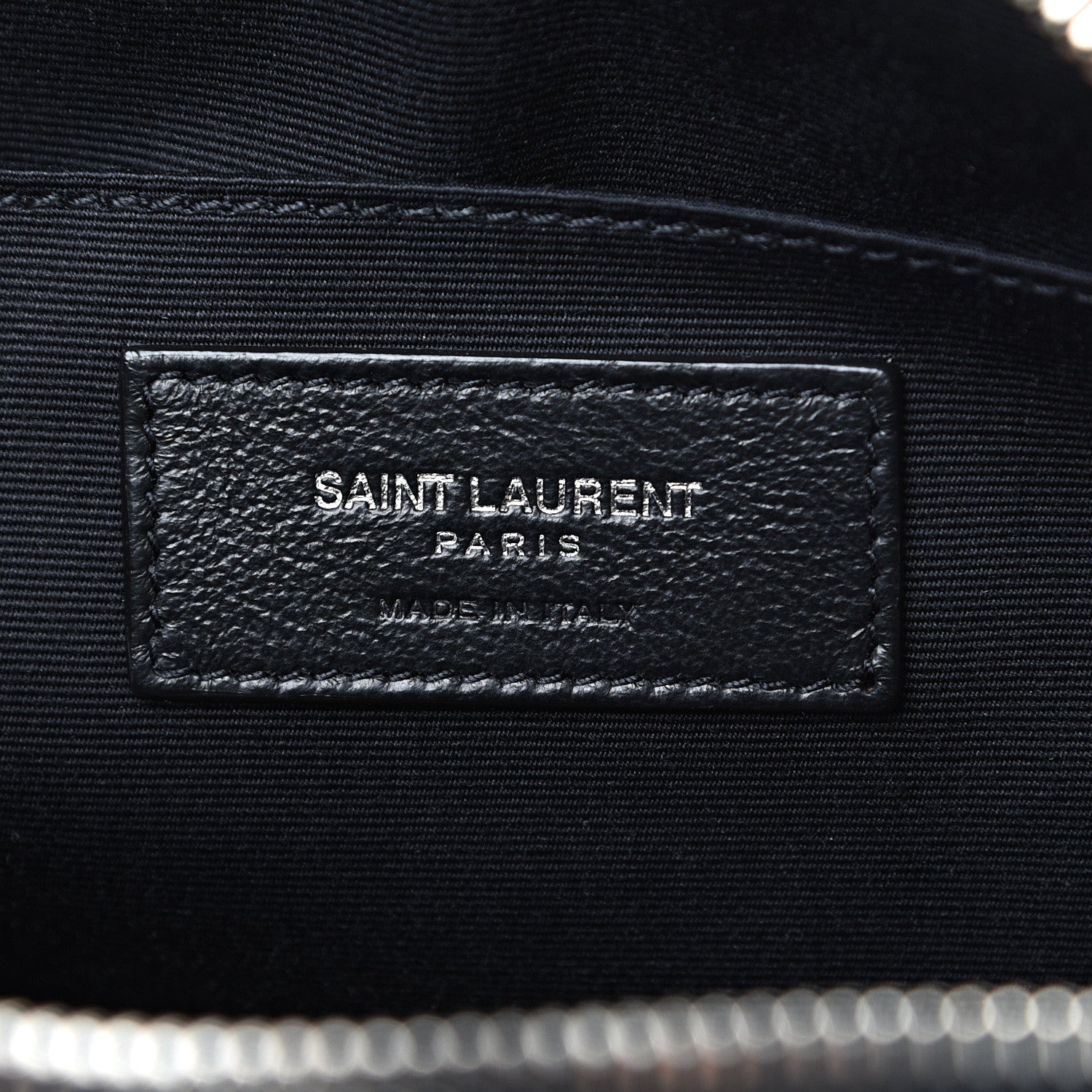 Saint Laurent Metallic Calfskin Matelasse Monogram Lou Camera Bag Silver 5 of 10