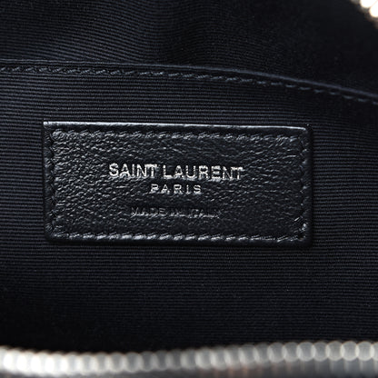 Saint Laurent Metallic Calfskin Matelasse Monogram Lou Camera Bag Silver 5 of 10