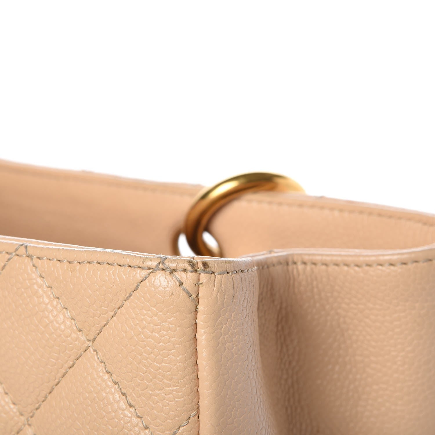 Chanel Caviar Quilted Grand Shopping Tote GST Beige Clair 16 of 18
