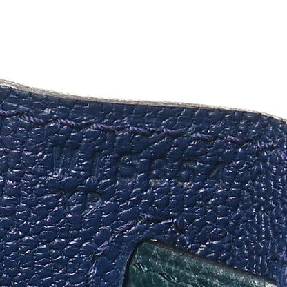 Hermes Epsom Horseshoe Kelly Sellier 28 Bleu Saphir Vert Cypress 6 of 11