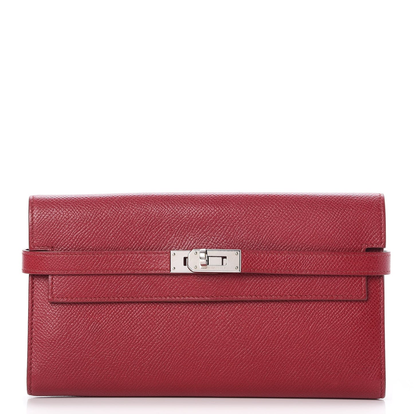 Epsom Kelly Longue Wallet Rouge Grenat
