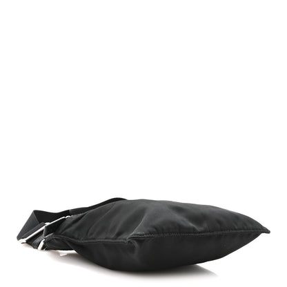 Prada Nylon Small Flat Messenger Bag Black 4 of 10