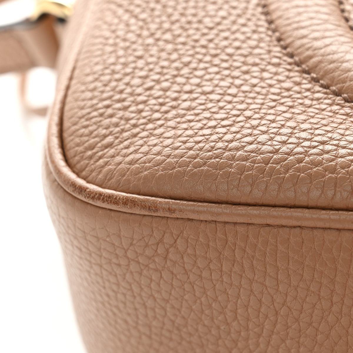 Gucci Pebbled Calfskin Small Soho Disco Bag Camelia 11 of 11