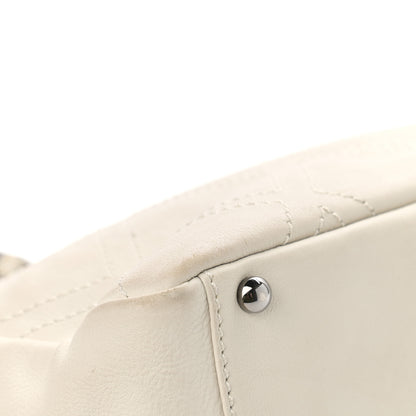 Chanel Calfskin Small Diamond Stitch Tote White 7 of 12
