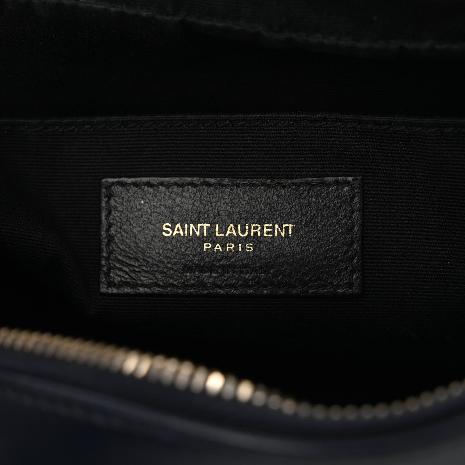 Saint Laurent Calfskin Matelasse Monogram Lou Camera Bag Deep Marine 6 of 12