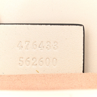 Gucci Calfskin Matelasse Super Mini GG Marmont Shoulder Bag White 7 of 12