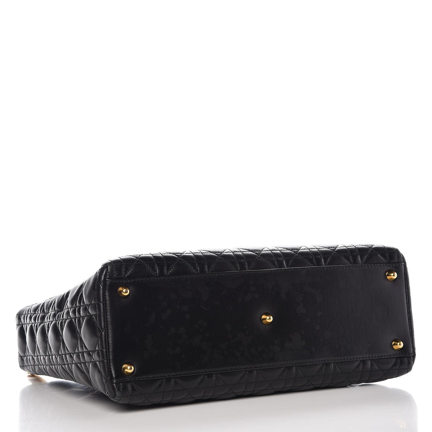 Lambskin Cannage Large Lady Dior Black