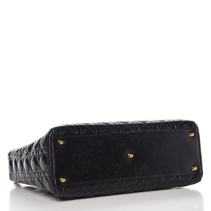Christian Dior Lambskin Cannage Large Lady Dior Black 4 of 11