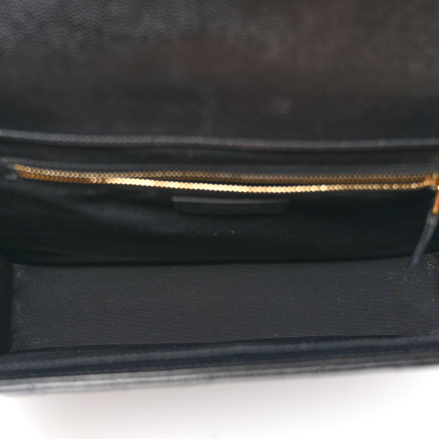 Saint Laurent Grain De Poudre Matelasse Chevron Large Monogram Satchel Black 5 of 9