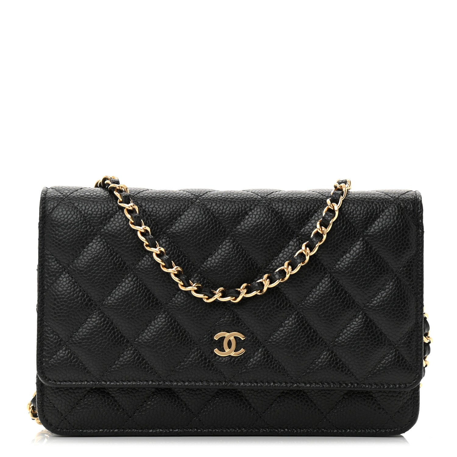 Chanel Caviar Quilted Wallet On Chain WOC Black 1 of 10