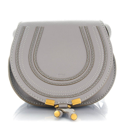 Chloe Calfskin Mini Marcie Round Crossbody Bag Cashmere Grey 1 of 9