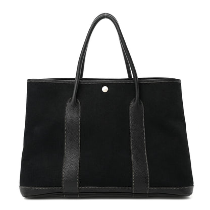 Hermes Toile Negonda Garden Party Tote 36 MM Black 1 of 13
