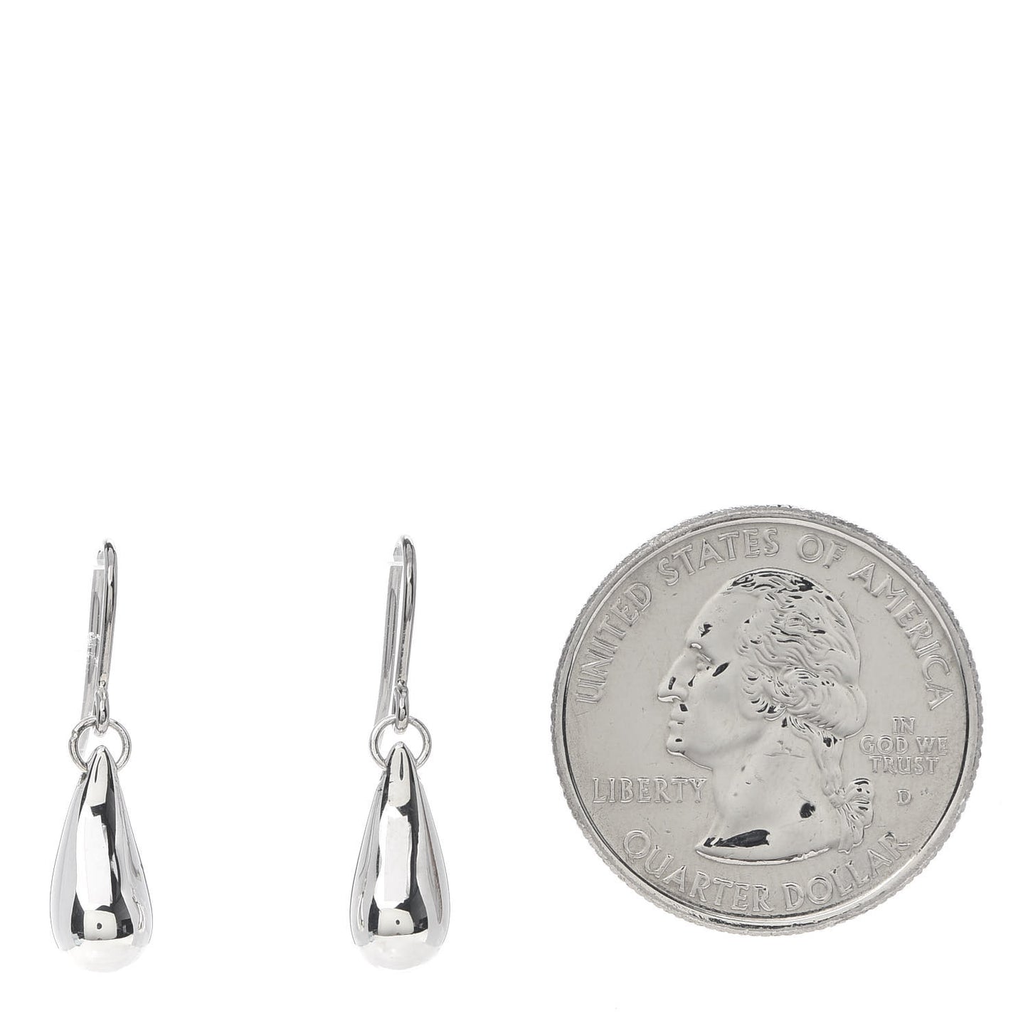 Sterling Silver Elsa Peretti Teardrop Earrings