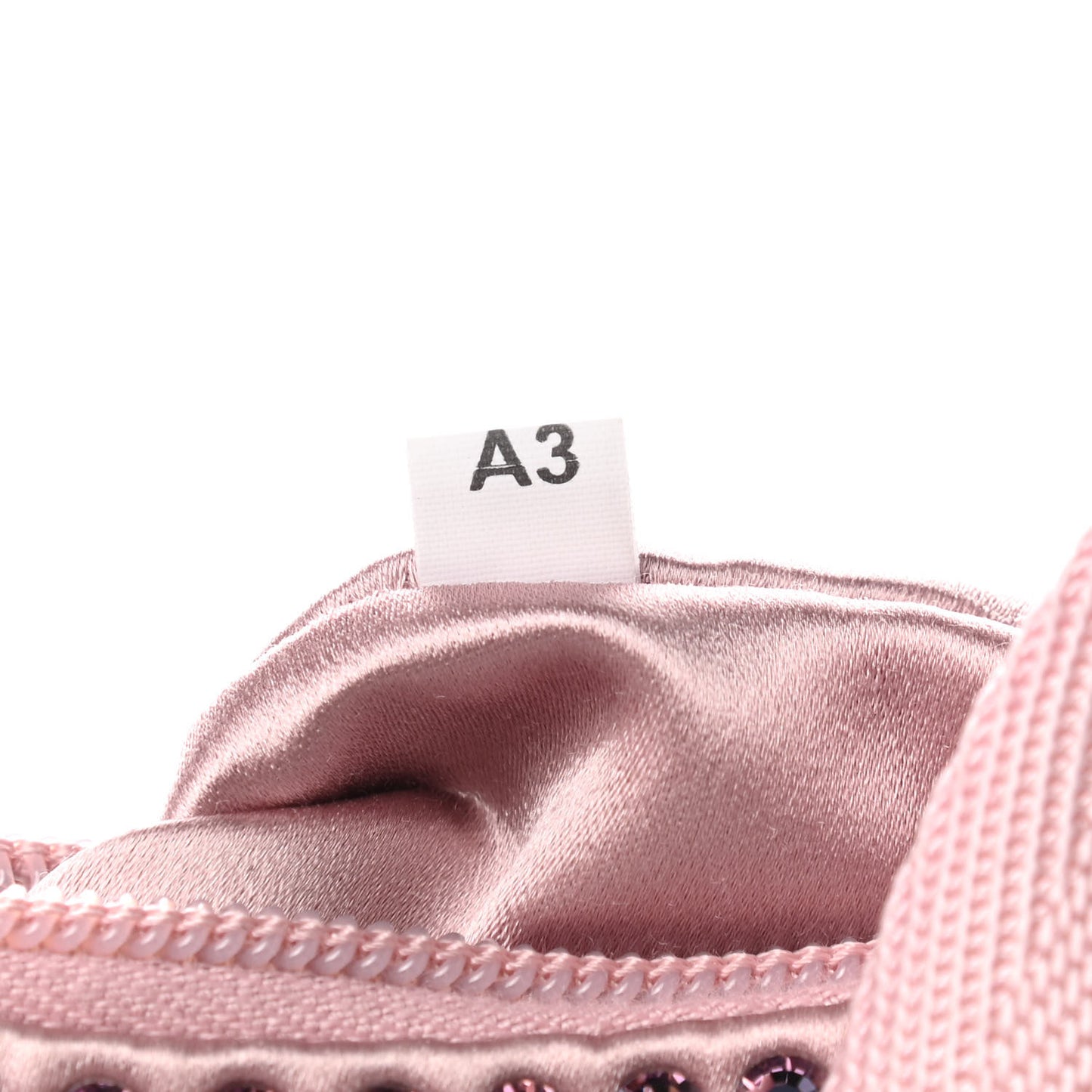 Satin Crystal Mini Re-Edition 2000 Bag Alabastro