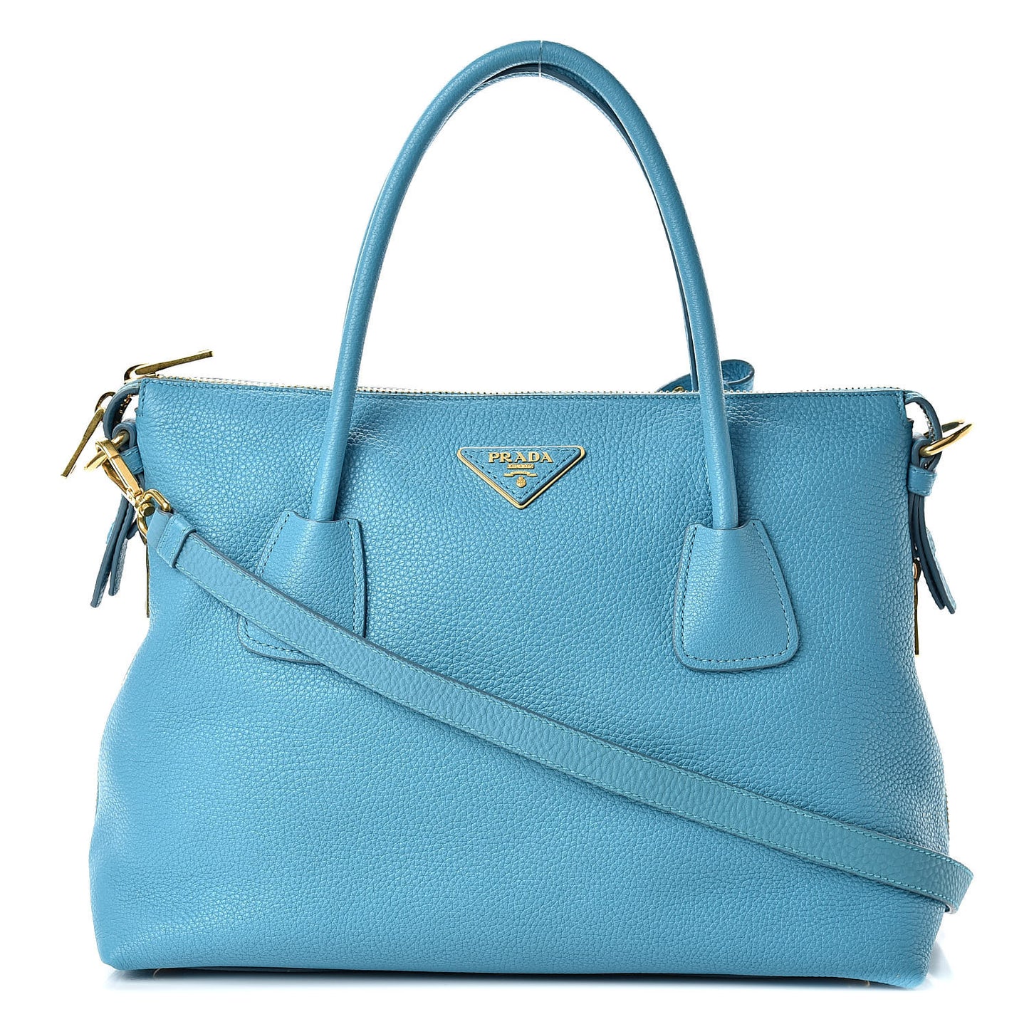 Vitello Daino Tote Voyage Turchese