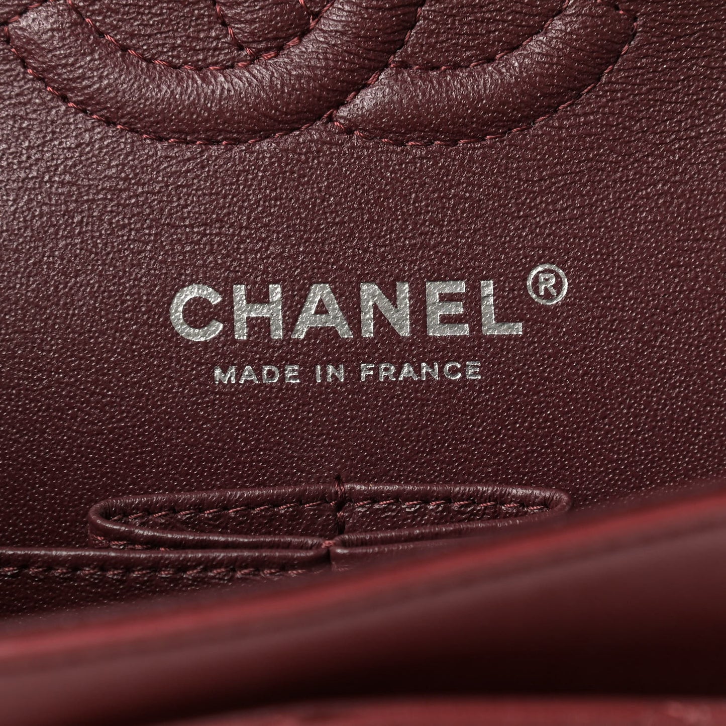Lambskin Quilted Small Double Flap Dark Red