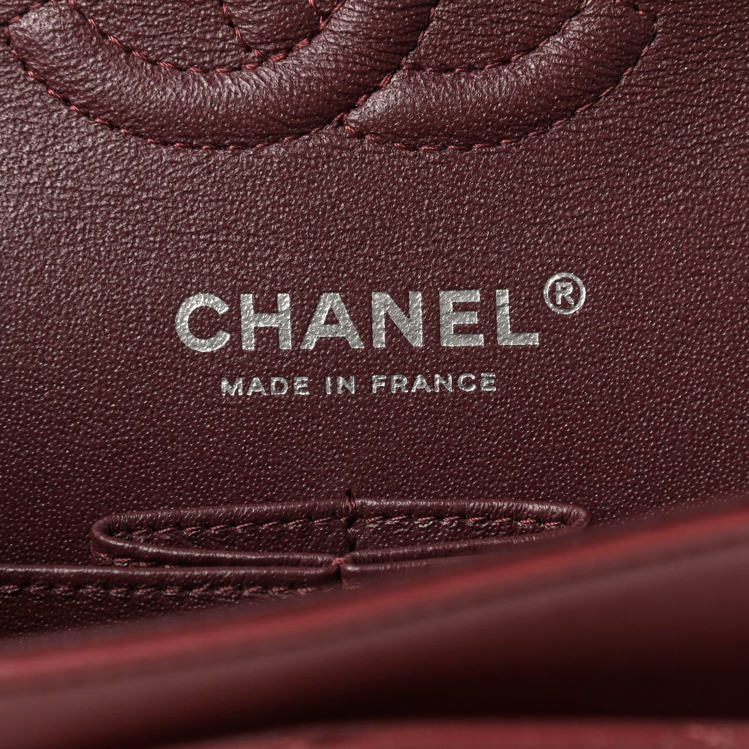 Chanel Lambskin Quilted Small Double Flap Dark Red 6 of 9