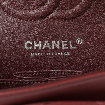 Chanel Lambskin Quilted Small Double Flap Dark Red 6 of 9