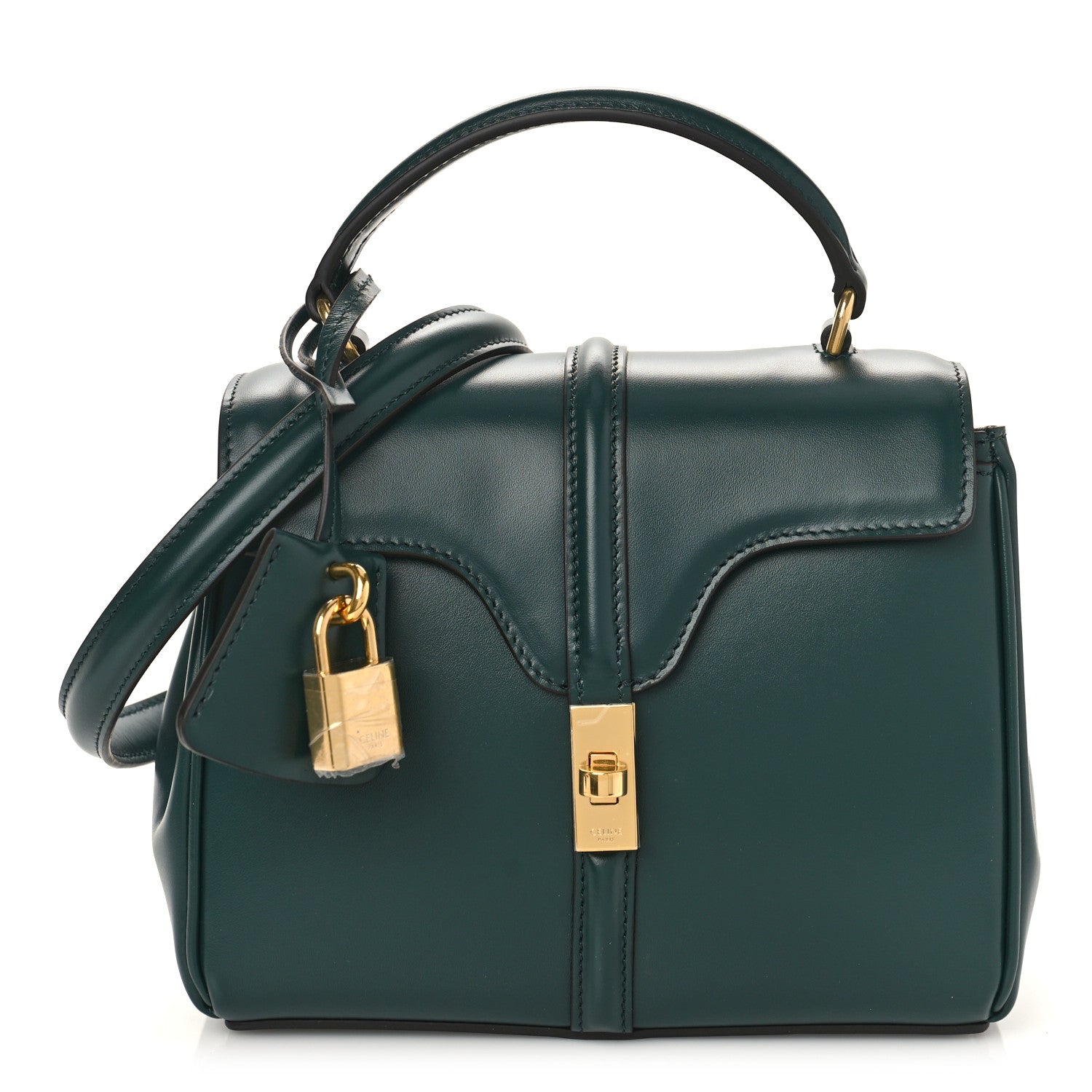 Celine Satinated Calfskin Mini 16 Top Handle Bag Amazone 1 of 7