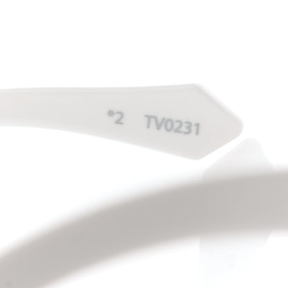 Louis Vuitton Acetate Monogram Sideway Sunglasses Z1452U White 7 of 9