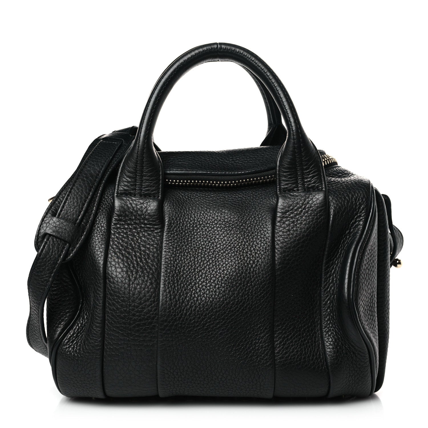 Alexander Wang Pebbled Lambskin Rocco Black Pale Gold Hardware 1 of 8